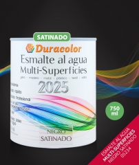 Foto principal ESMALTE AL AGUA MULTISUPERFICIES NEGRO SATINADO 750ml