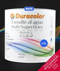 Foto principal ESMALTE AL AGUA MULTI-SUPERFICIES NEGRO MATE 2.5L