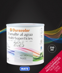 Foto principal ESMALTE AL AGUA MULTI-SUPERFICIES NEGRO MATE 250ml