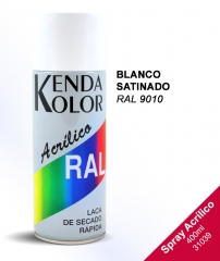 Foto principal SPRAY BLANCO SATINADO KENDA ACRÍLICO