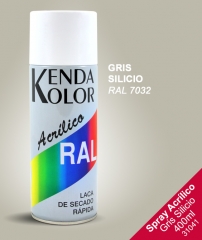 Foto principal SPRAY GRIS SILICIO KENDA ACRÍLICO 400ml RAL 7032