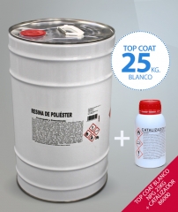 Foto principal TOP COAT BLANCO NPG25KG+CATALIZADOR