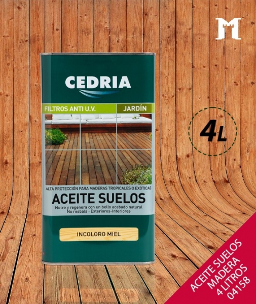 Foto principal CEDRIA ACEITE PARA SUELOS MADERA 4L