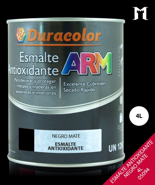 Foto principal ESMALTE ANTIOXIDANTE NEGRO MATE 4L