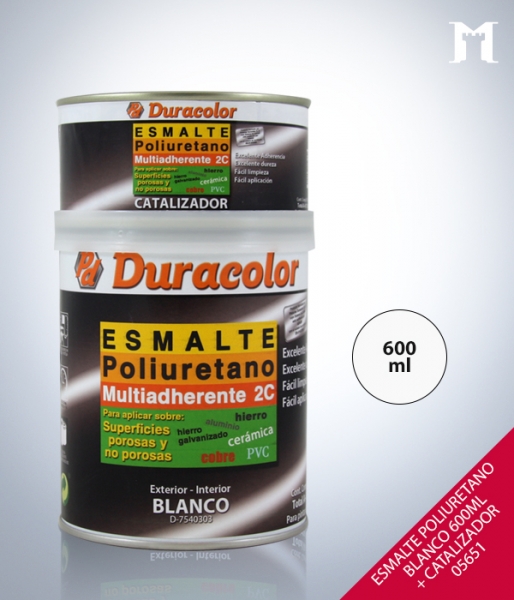 Foto principal ESMALTE POLIURETANO BLANCO + CATALIZADOR 600ML