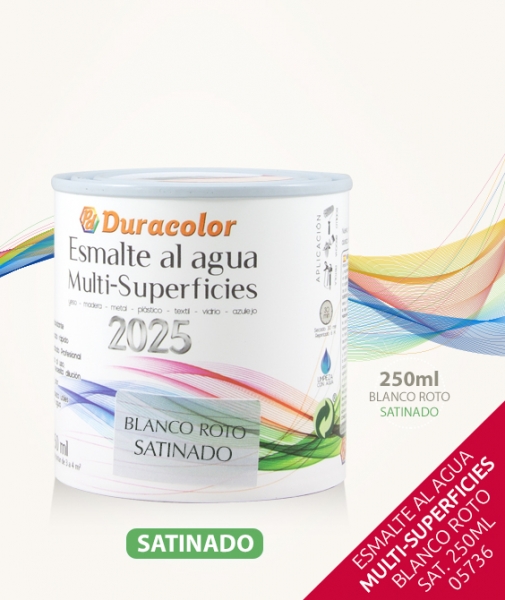 Foto principal ESMALTE AL AGUA MULTISUPERFICIES BLANCO ROTO SATINADO 250ml