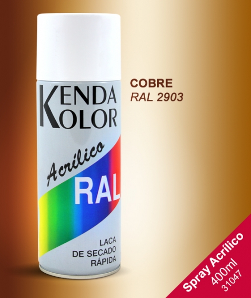 Foto principal SPRAY COBRE KENDA ACRÍLICO 400ml RAL 2903