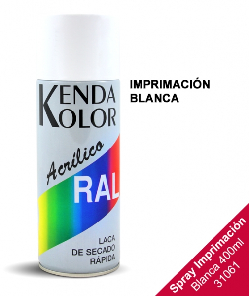 Foto principal SPRAY IMPRIMACIÓN BLANCO KENDA 400ML