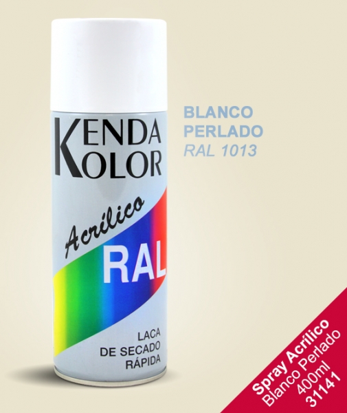 SPRAY PINTURA RAL 1013 BLANCO PERLA (400ml.)