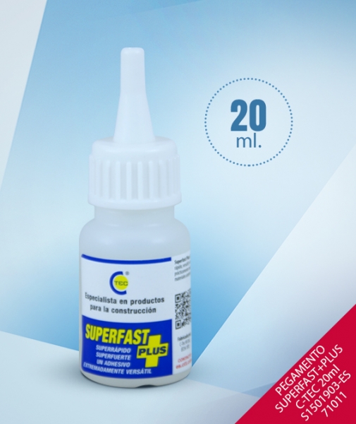 Foto principal PEGAMENTO SUPERFAST PLUS C-TEC 20ml S1501903-ES