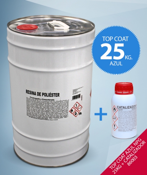 Foto principal TOP COAT AZUL NPG 25KG+CATALIZADOR