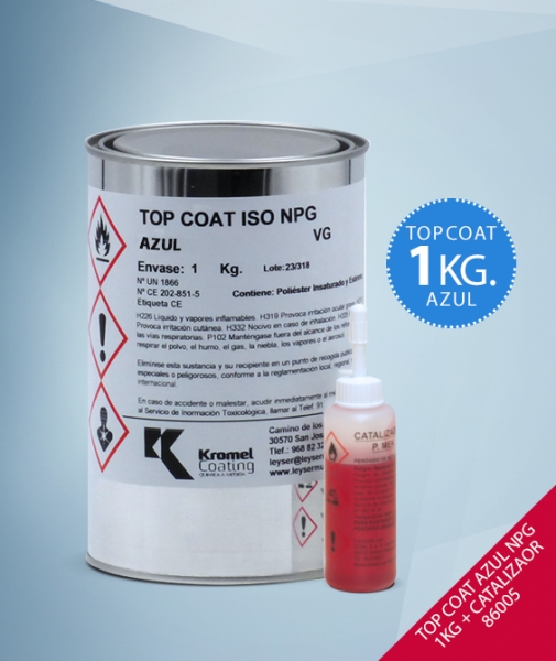 Foto principal TOP COAT AZUL NPG 1KG+CATALIZAOR